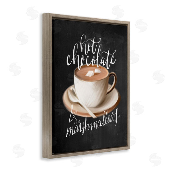 Stupell Industries House Fenway | Hot Chocolate Cozy Winter Beverage Calligraphy Cafe Sign Wall Art