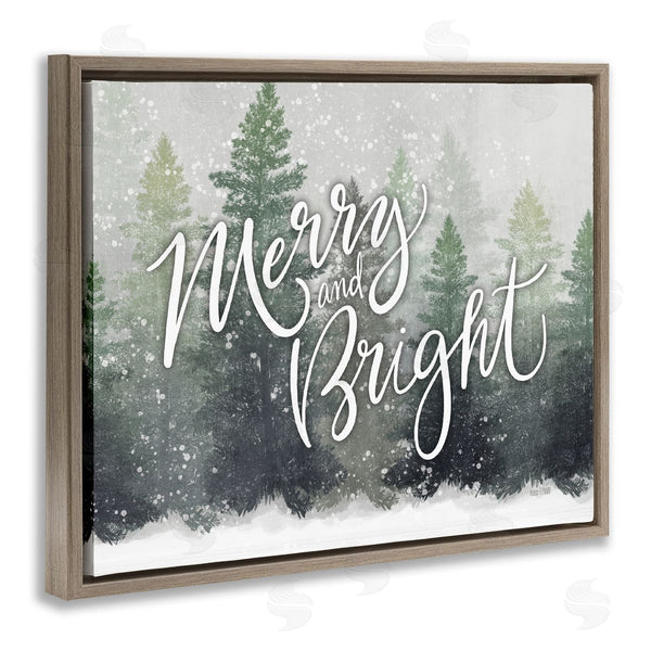Stupell Industries House Fenway | Merry & Bright Scenic Niveous Winter Forest Landscape Wall Art