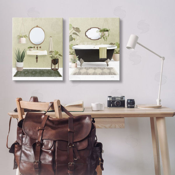 Stupell Industries House Fenway | Modern Soothing Bathroom Views Wall Art