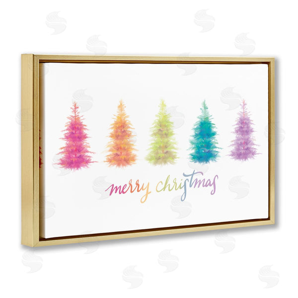 Stupell Industries House Fenway | Rainbow Christmas Trees