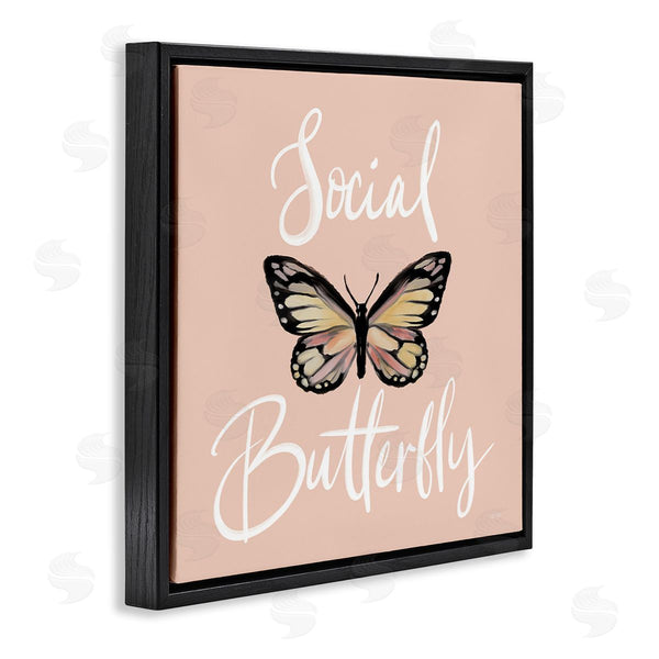 Stupell Industries House Fenway | Social Butterfly Phrase Wall Art
