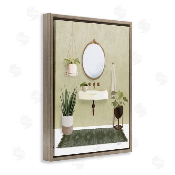 Stupell Industries House Fenway | Soothing Bathroom With Plants Wall Art