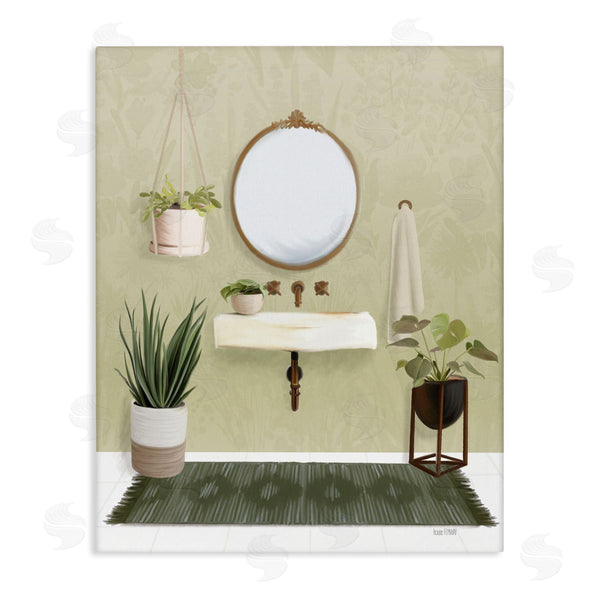 stupell industries House Fenway | Soothing Bathroom with Plants Wall Art