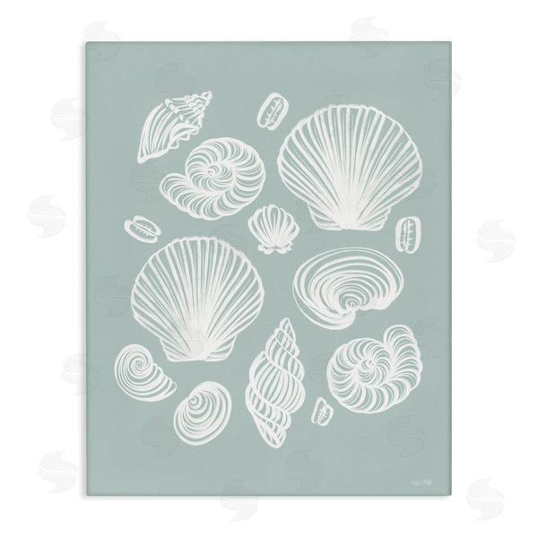stupell industries House Fenway | Tossed Sea Shells Sea Foam Wall Art