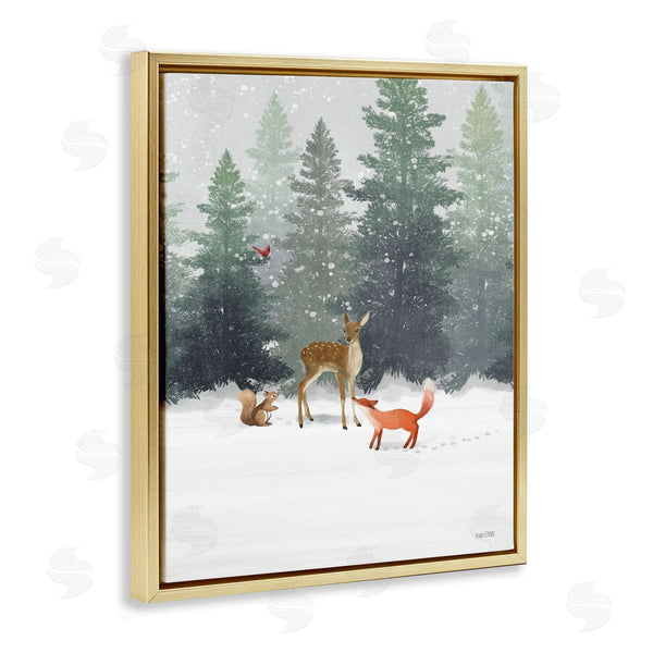 Stupell Industries House Fenway | Winter Season Forest Animals