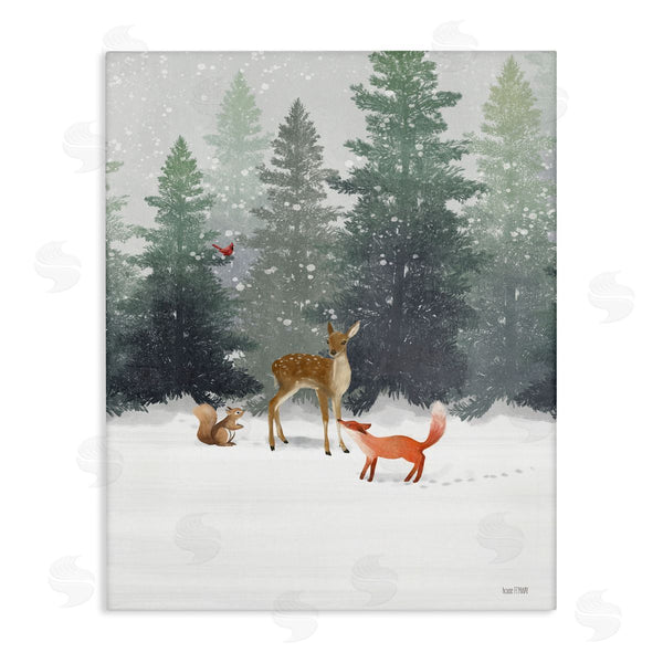 stupell industries House Fenway | Winter Season Forest Animals