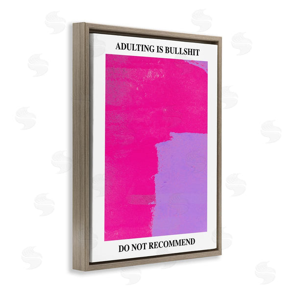 Stupell Industries House Of Lulu | Adulting Do Not Recommend