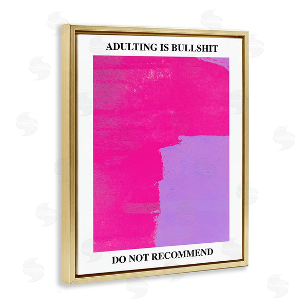 Stupell Industries House Of Lulu | Adulting Do Not Recommend