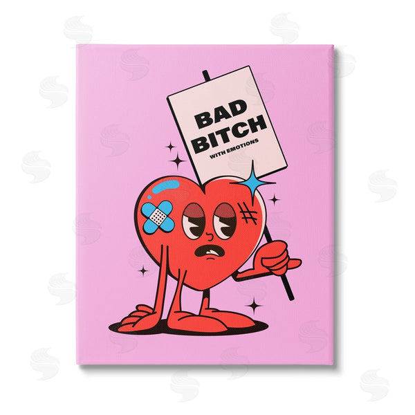stupell industries House of Lulu | Bad B*tch Emotional Heart Wall Art