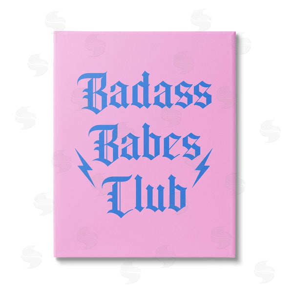 stupell industries House of Lulu | Bad*ss Babes Club Phrase Wall Art