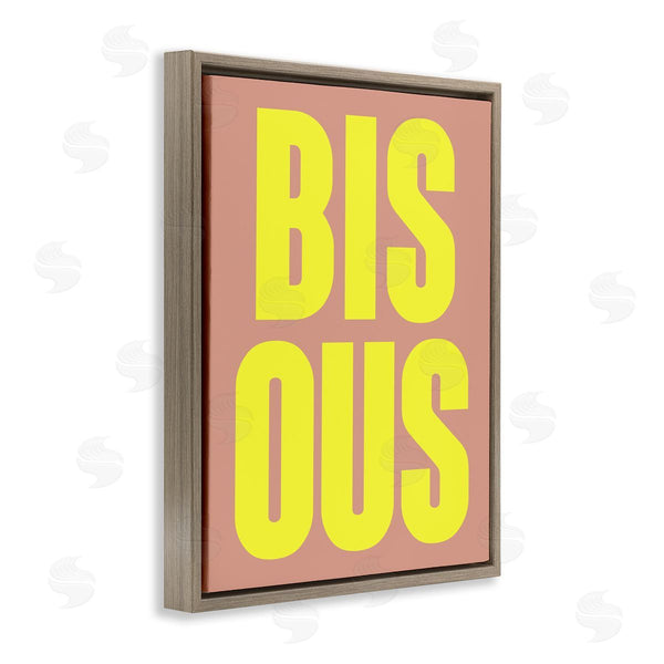 Stupell Industries House Of Lulu | Bisous Kiss Typography