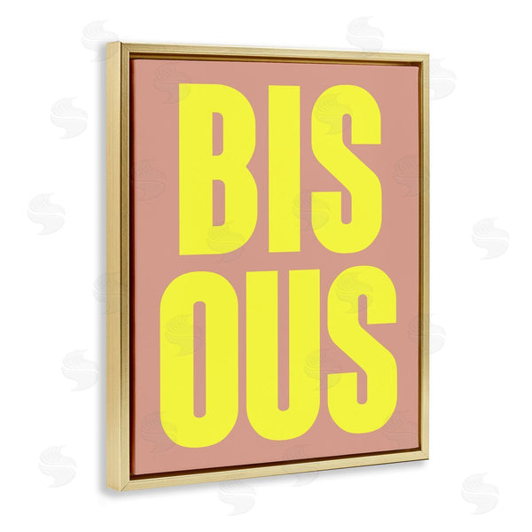 Stupell Industries House Of Lulu | Bisous Kiss Typography