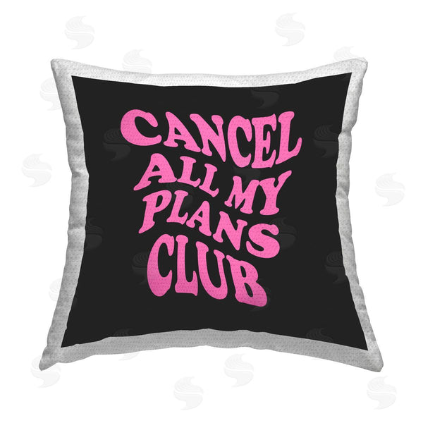 Stupell Industries House Of Lulu | Black & Pink Introvert Phrase Printed Throw Pillow