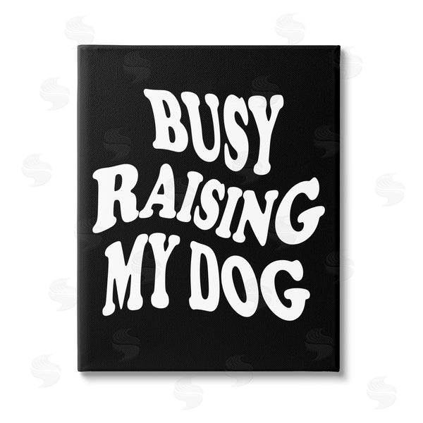 stupell industries House of Lulu | Black & White Dog Phrase Wall Art