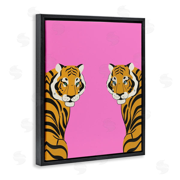 Stupell Industries House Of Lulu | Bold Mirrored Tigers On Pink