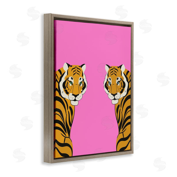 Stupell Industries House Of Lulu | Bold Mirrored Tigers On Pink