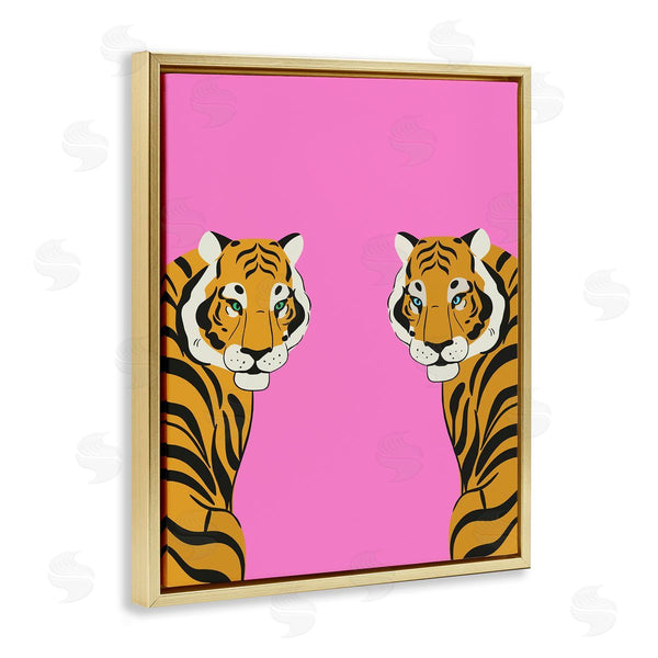 Stupell Industries House Of Lulu | Bold Mirrored Tigers On Pink