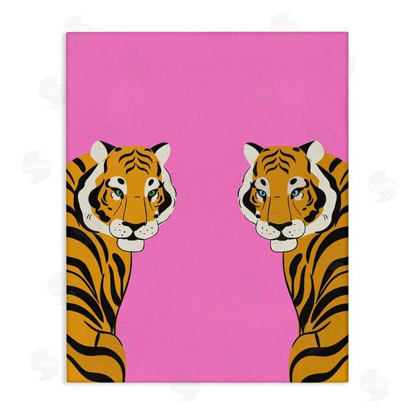 stupell industries House of Lulu | Bold Mirrored Tigers on Pink