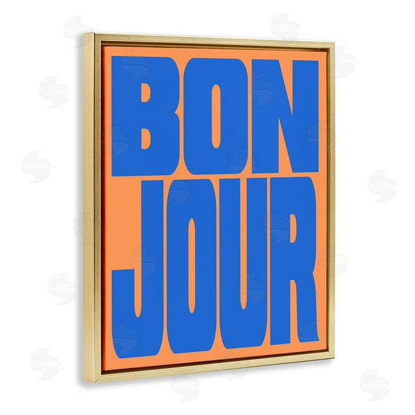 Stupell Industries House Of Lulu | Bonjour Blue & Orange