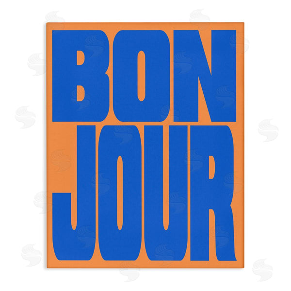 stupell industries House of Lulu | Bonjour Blue & Orange