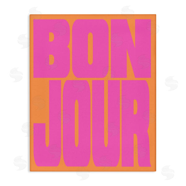 stupell industries House of Lulu | Bonjour Pink & Orange