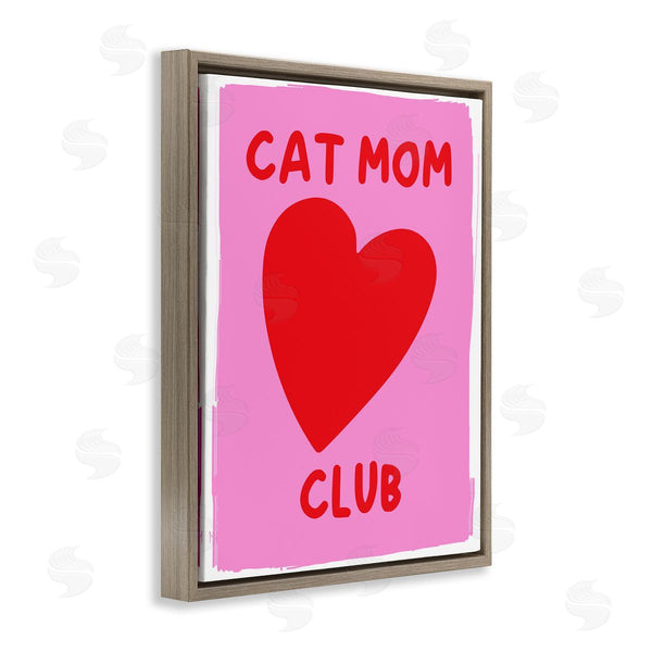 Stupell Industries House Of Lulu | Cat Mom Club Heart