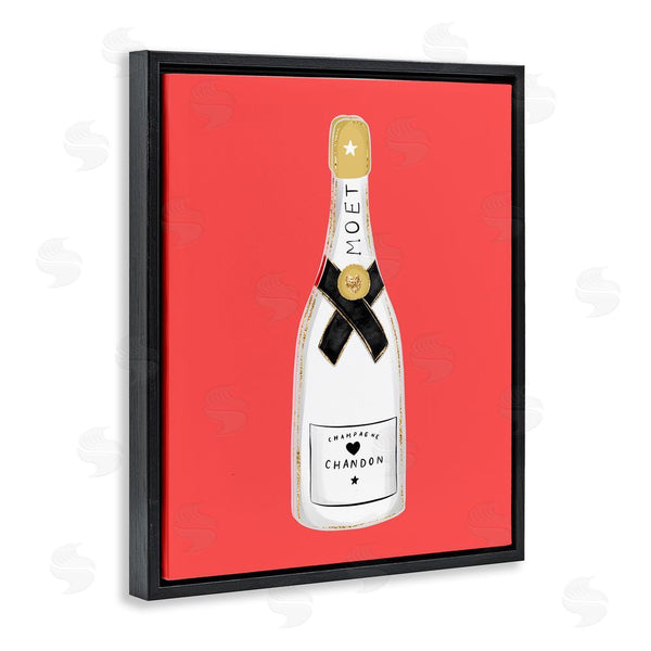 Stupell Industries House Of Lulu | Champagne On Red Wall Art