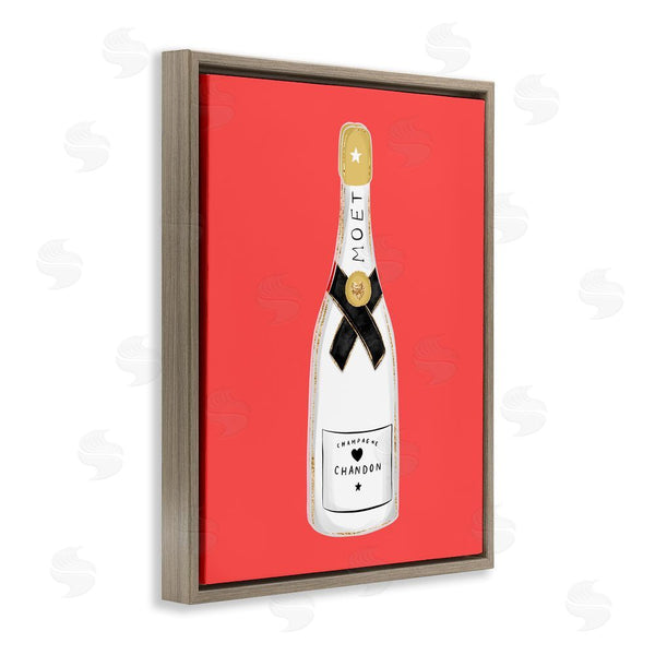 Stupell Industries House Of Lulu | Champagne On Red Wall Art