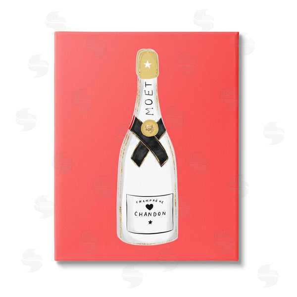 stupell industries House of Lulu | Champagne on Red Wall Art