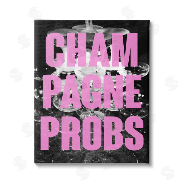 stupell industries House of Lulu | Champagne Probs Phrase Wall Art