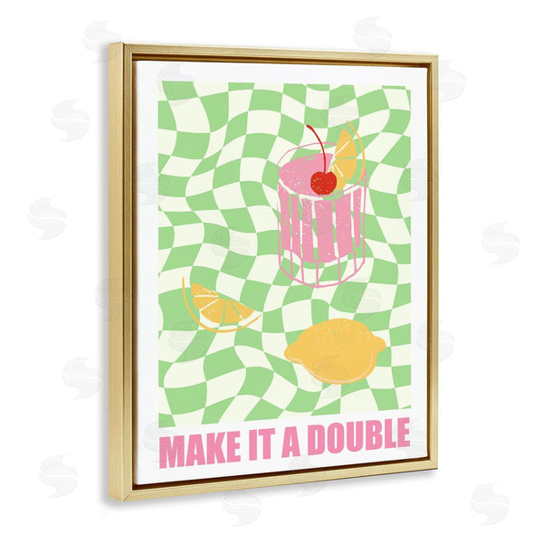 Stupell Industries House Of Lulu | Checkered Make It A Double