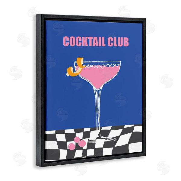 Stupell Industries House Of Lulu | Cocktail Club On Checkered