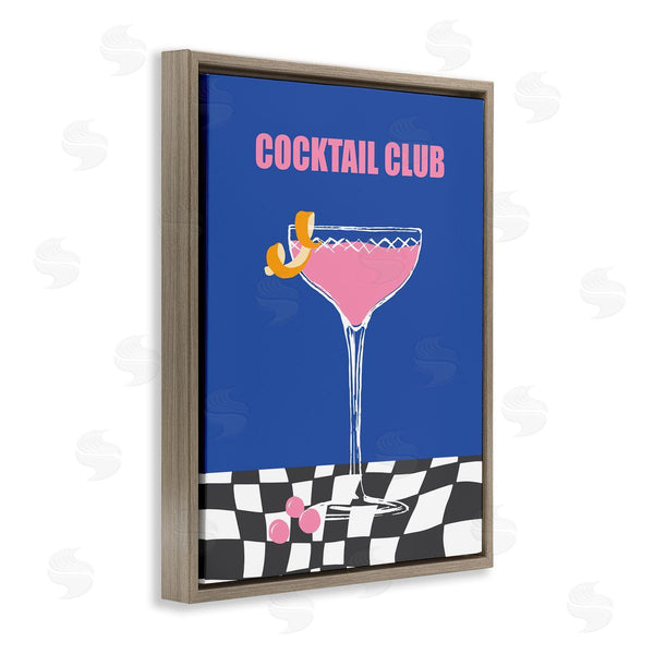 Stupell Industries House Of Lulu | Cocktail Club On Checkered