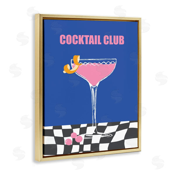 Stupell Industries House Of Lulu | Cocktail Club On Checkered