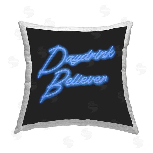 Stupell Industries House Of Lulu | Daydrink Believer Neon Printed Throw Pillow