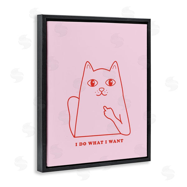 Stupell Industries House Of Lulu | Do What I Want Cat Wall Art