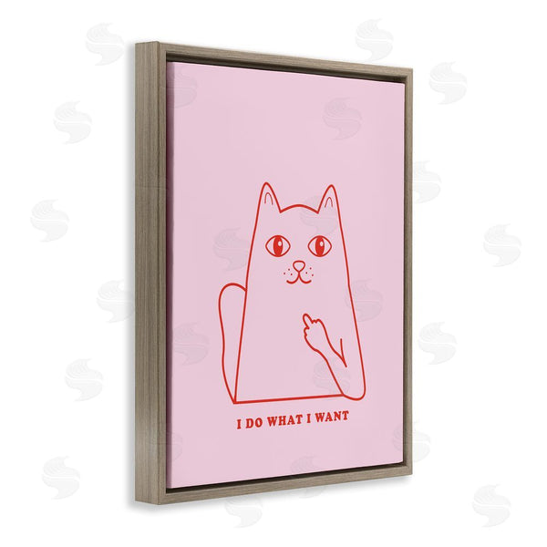 Stupell Industries House Of Lulu | Do What I Want Cat Wall Art