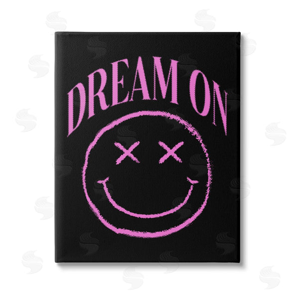 stupell industries House of Lulu | Dream On Pink Smiley Wall Art