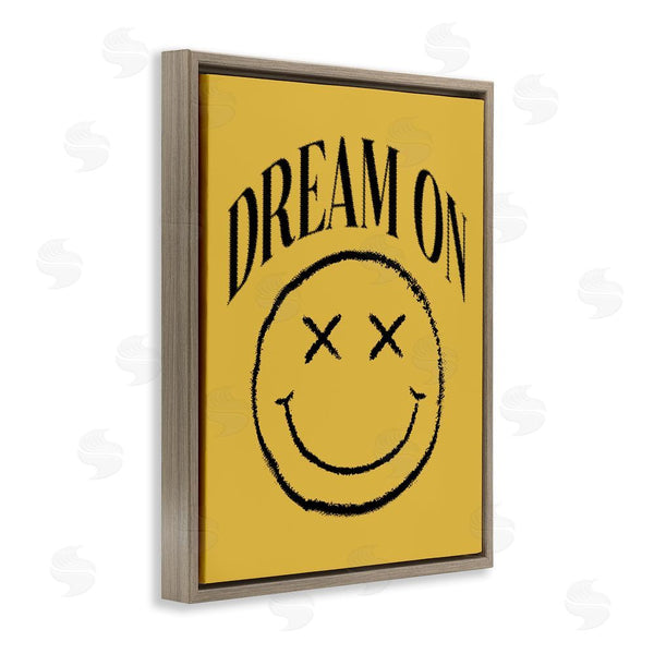 Stupell Industries House Of Lulu | Dream On Yellow Smiley Wall Art