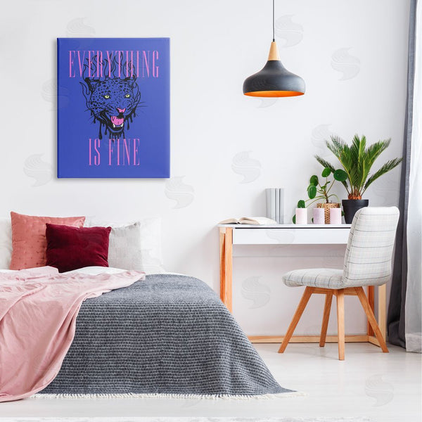 Stupell Industries House Of Lulu | Everything Is Fine Leopard Wall Art