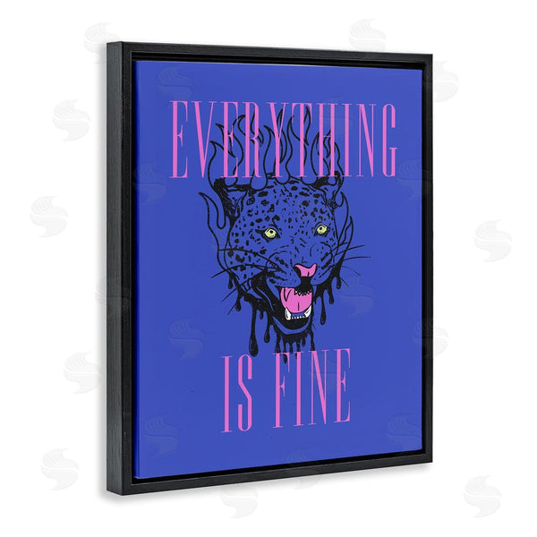 Stupell Industries House Of Lulu | Everything Is Fine Leopard Wall Art