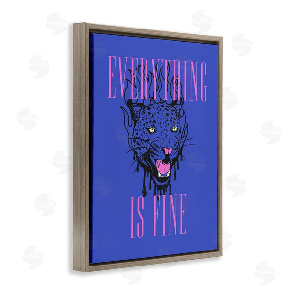 Stupell Industries House Of Lulu | Everything Is Fine Leopard Wall Art