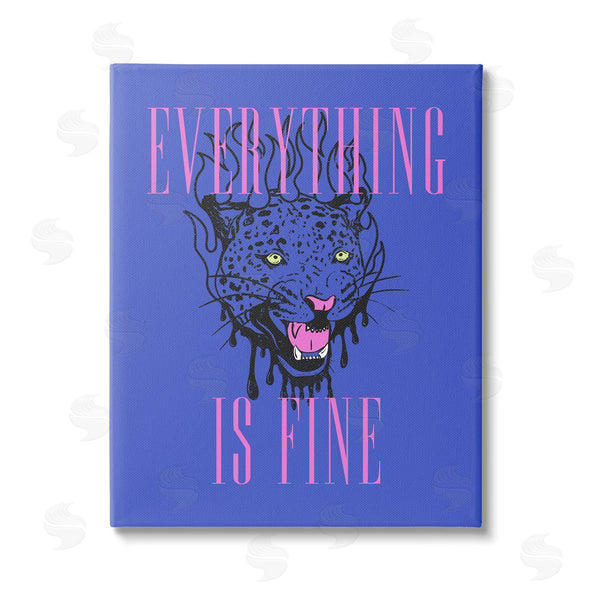 stupell industries House of Lulu | Everything is Fine Leopard Wall Art