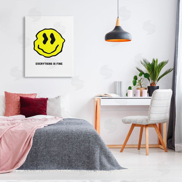 Stupell Industries House Of Lulu | Everything Is Fine Smiley Wall Art