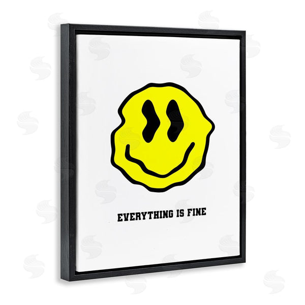 Stupell Industries House Of Lulu | Everything Is Fine Smiley Wall Art