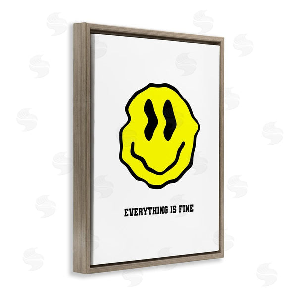 Stupell Industries House Of Lulu | Everything Is Fine Smiley Wall Art