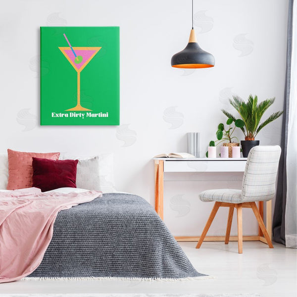 Stupell Industries House Of Lulu | Extra Dirty Martini On Green Wall Art