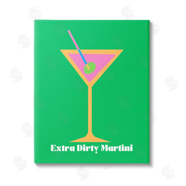 stupell industries House of Lulu | Extra Dirty Martini on Green Wall Art