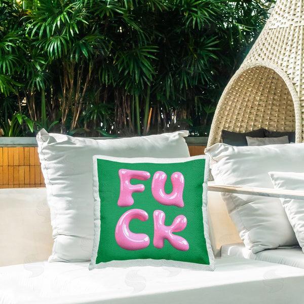 Stupell Industries House Of Lulu | F*ck Bold Typography Printed Throw Pillow