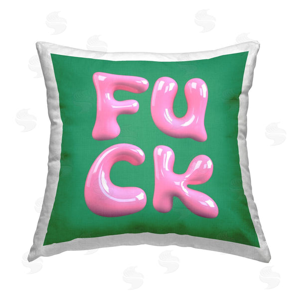 stupell industries House of Lulu | F*ck Bold Typography Printed Throw Pillow